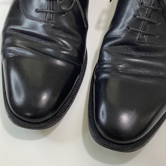 Salvatore Ferragamo black Italian leather lace up Oxfords size 9.5 D EUC - Picture 12 of 16